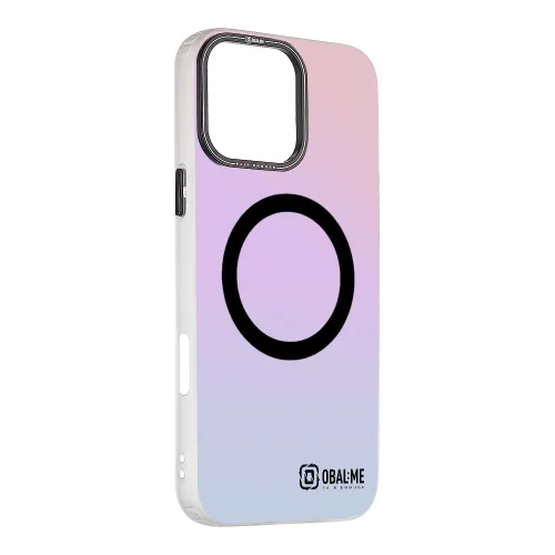 OBAL:ME HoloMag Cover iPhone 16 Pro Max Magsafe kompatibilis, fekete Magsafe kör, hátlap, tok, színes
