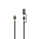 Tactical Stinger Cable USB-C/USB-C töltőkábel, 1,5m fekete