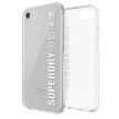 SuperDry Snap iPhone 6/6s/7/8/SE 2020 / SE 2022 Clear Case tok, átlátszó-fehér
