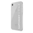 SuperDry Snap iPhone 6/6s/7/8/SE 2020 / SE 2022 Clear Case tok, átlátszó-fehér