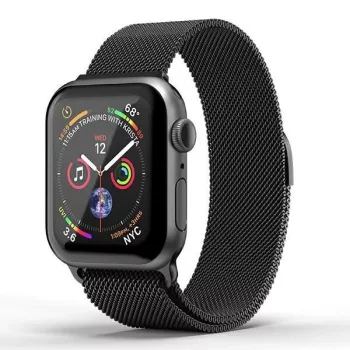   SuperDry Watchband Apple Watch 38/40/41 mm Series 1/2/3/4/4/5/6/7/8/SE/SE2 óraszíj, fekete