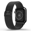 SuperDry Watchband Apple Watch 38/40/41 mm Series 1/2/3/4/4/5/6/7/8/SE/SE2 óraszíj, fekete