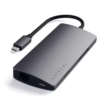 SATECHI adapter HUB 7in1 Type C ST-TCMA2m, USB-HUB, szürke