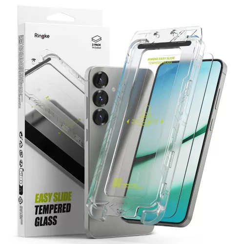 Ringke Easy Slide 2 db tempered glass Samsung Galaxy S25 edzett üvegfólia