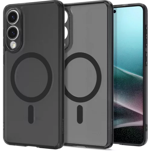Spigen Ultra Hybrid Mag Case with MagSafe Samsung Galaxy S25 Edge tok, fekete Translucent