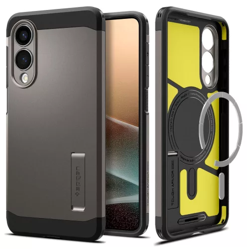 SPIGEN TOUGH ARMOR MAGSAFE GALAXY S25 EDGE GUNMETAL tok, szürke