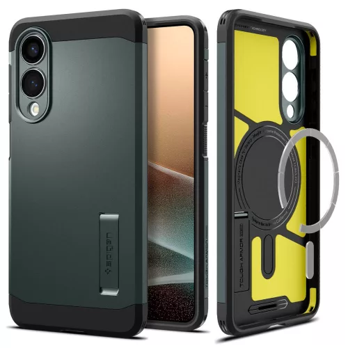 SPIGEN TOUGH ARMOR MAGSAFE GALAXY S25 EDGE tok, zöld