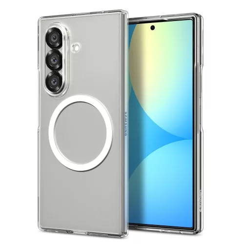 Spigen AirSkin Mag MagSafe Case Samsung Galaxy Z Fold 7 tok, átlátszó-fehér