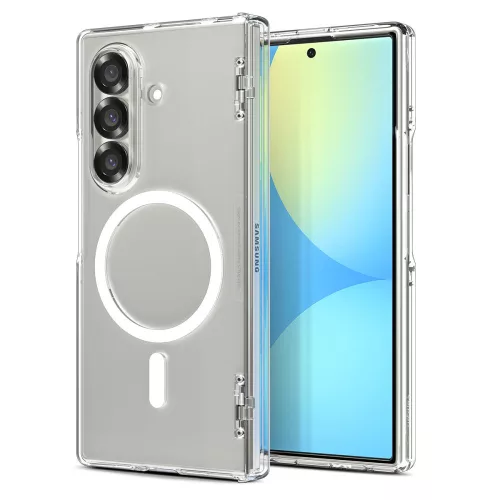 Spigen Tough Armor Pro Mag MagSafe Case Samsung Galaxy Z Fold 7 tok, átlátszó-fehér
