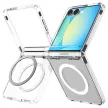 Spigen Ultra Hybrid Pro Mag MagSafe Case Samsung Galaxy Z Flip 7 tok, átlátszó-fehér