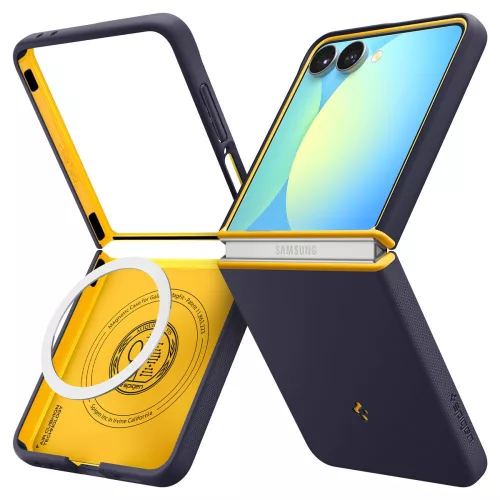 Nano Pop Mag MagSafe Case Samsung Galaxy Z Flip 7 tok, sötétkék-sárga