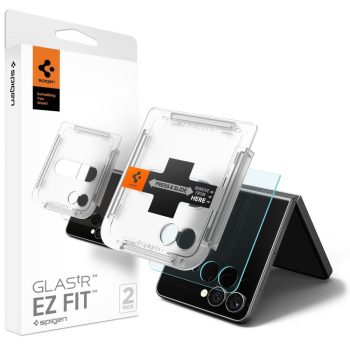   Spigen Glas.TR EZ Fit HD Tempered Glass 2-pack Samsung Galaxy Z Flip 7 edzett üvegfólia