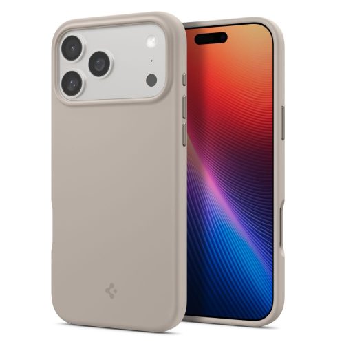 Spigen Silicone Fit Mag Magsafe case iPhone 17 Pro Max tok, bézs tok, bézs