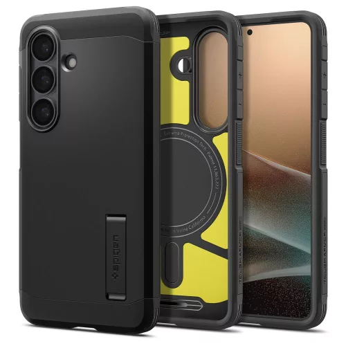 Spigen Tough Armor Mag MagSafe Case Samsung Galaxy S26+ tok, fekete