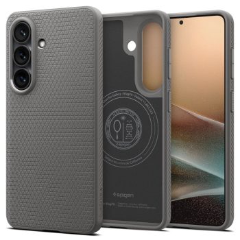   Spigen Liquid Air Mag MagSafe Samsung Galaxy S26 marble tok, szürke