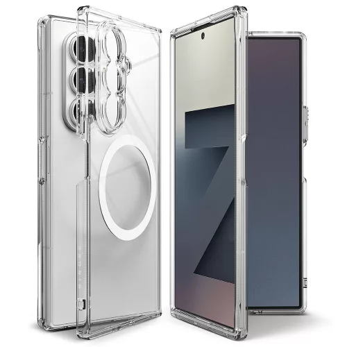 Ringke Fusion Magnetic MagSafe Case Samsung Galaxy Z Fold 7 Clear tok, átlátszó