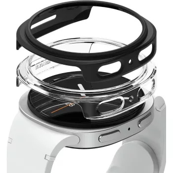   Ringke Slim 2-pack Case Samsung Galaxy Watch 8 44mm, tok, átlátszó-matt, tok, fekete