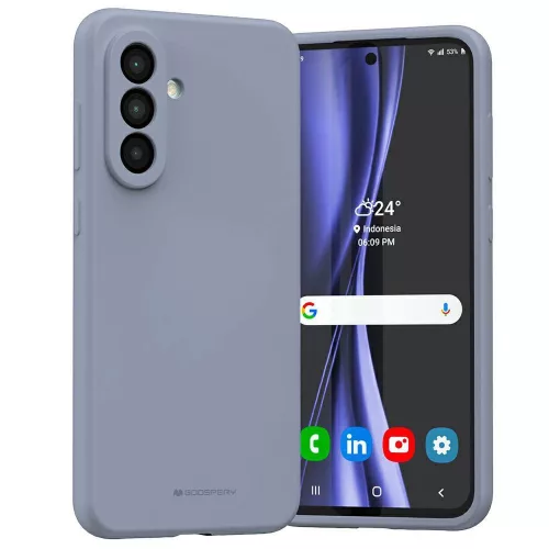 Mercury Silicone Samsung Galaxy A36 5G tok, lila