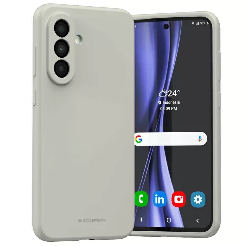 Mercury Silicone Samsung Galaxy A36 5G tok, bézs
