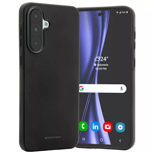 Mercury Soft Samsung Galaxy A36 5G A366 tok, fekete