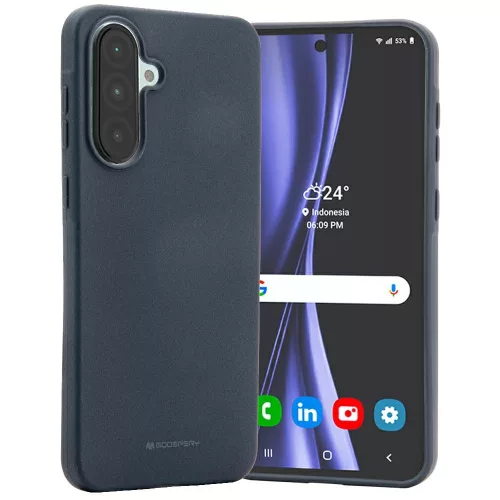 Mercury Soft Samsung Galaxy A36 5G A366 tok, sötétkék