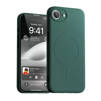 Mercury Semi-Silicone MagSafe iPhone 16e tok, zöld