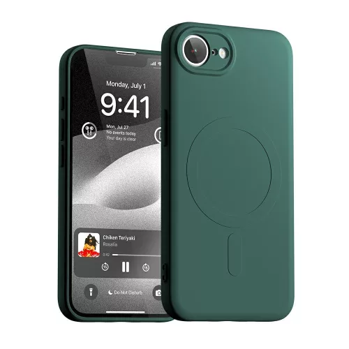 Mercury Semi-Silicone MagSafe iPhone 16e tok, zöld