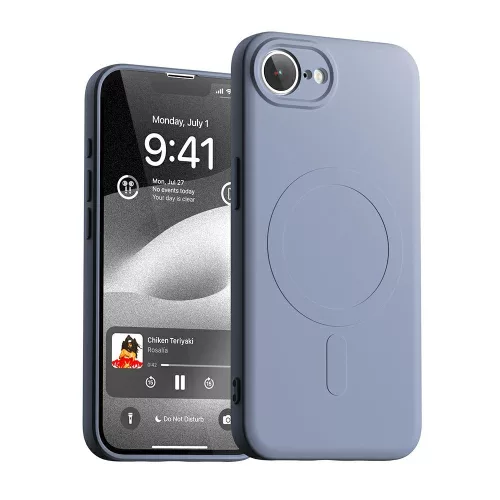 Mercury Semi-Silicone MagSafe     iPhone 16e tok, lila