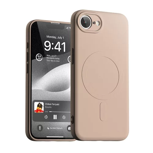 Mercury Semi-Silicone MagSafe     iPhone 16e tok, rózsaszín