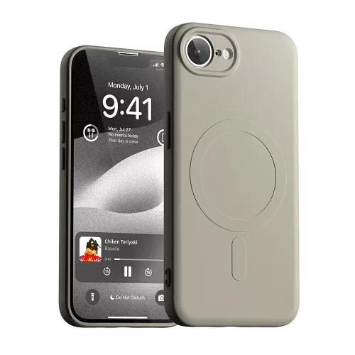 Mercury Semi-Silicone MagSafe     iPhone 16e tok, bézs
