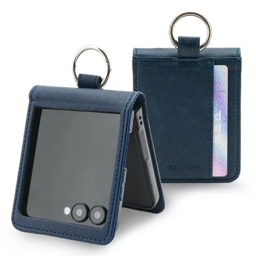 Mercury Basic Diary Case Samsung Galaxy Z Flip 7 tok, sötétkék