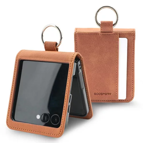 Mercury Basic Diary Case Samsung Galaxy Z Flip 7 Light tok, barna