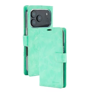   Mercury BlueMoon Diary MagSafe iPhone 17 Pro / 18 Pro tok, menta