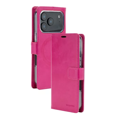 Mercury BlueMoon Diary MagSafe iPhone 17 Pro / 18 Pro tok, magenta