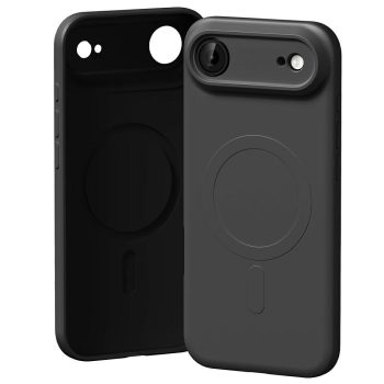 Mercury Semi-Silicone MagSafe Case iPhone 17 Air tok, fekete