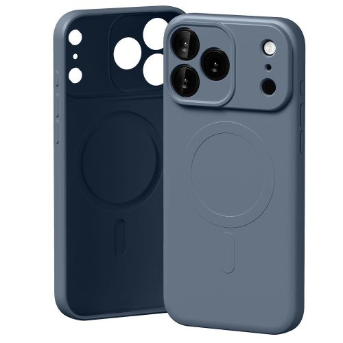 Mercury Semi-Silicone MagSafe case iPhone 17 Pro Max sierra tok, kék