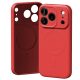 Mercury Semi-Silicone MagSafe Case iPhone 17 Pro tok, piros