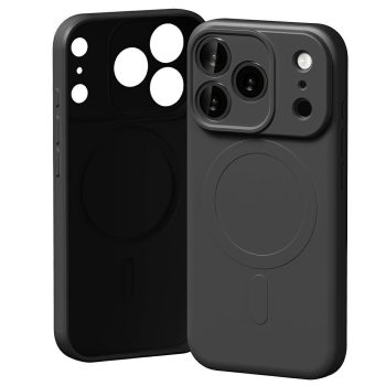 Mercury Semi-Silicone MagSafe Case iPhone 17 Pro tok, fekete