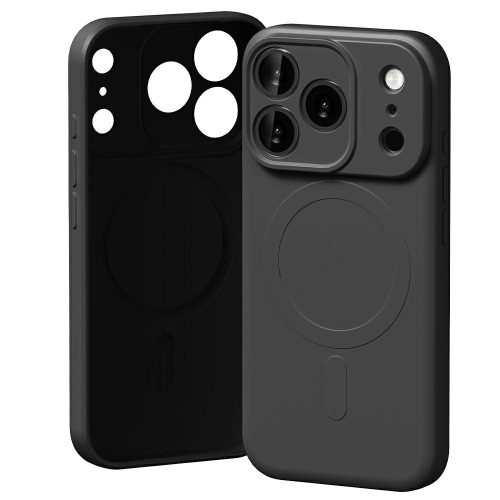 Mercury Semi-Silicone MagSafe Case iPhone 17 Pro tok, fekete