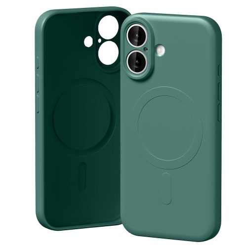 Mercury Semi-Silicone MagSafe Case iPhone 17 tok, zöld
