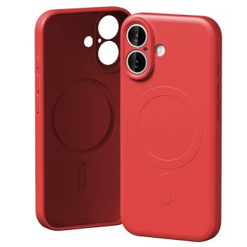 Mercury Semi-Silicone MagSafe Case iPhone 17 tok, piros