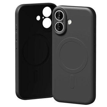 Mercury Semi-Silicone MagSafe Case iPhone 17 tok, fekete