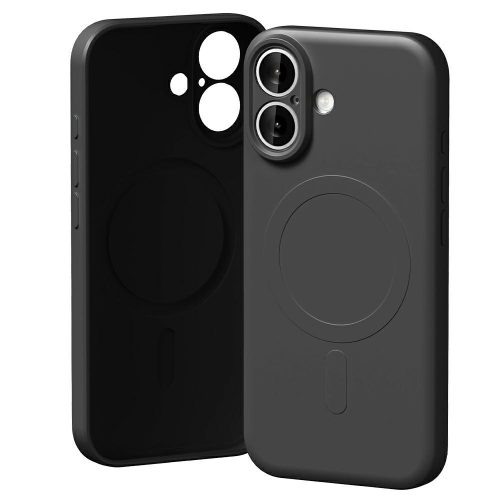 Mercury Semi-Silicone MagSafe Case iPhone 17 tok, fekete