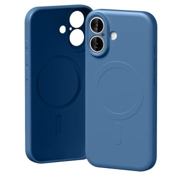 Mercury Semi-Silicone MagSafe Case iPhone 17 tok, kék