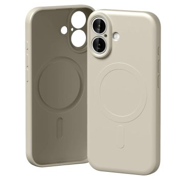 Mercury Semi-Silicone MagSafe Case iPhone 17 tok, bézs