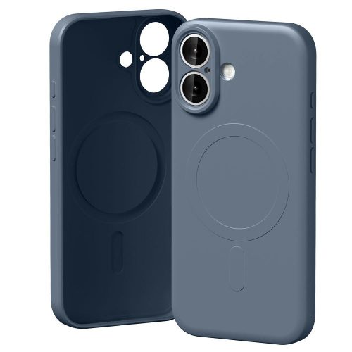 Mercury Semi-Silicone MagSafe case iPhone 17 sierra tok, kék