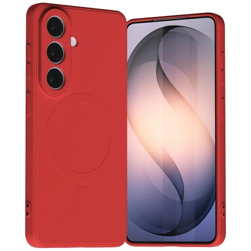 Mercury case Semi-Silicone MagSafe Samsung Galaxy S26 tok, piros