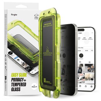   RINGKE EASY SLIDE 2-PACK iPhone 17 PRIVACY betekintésvedő edzett üvegfólia