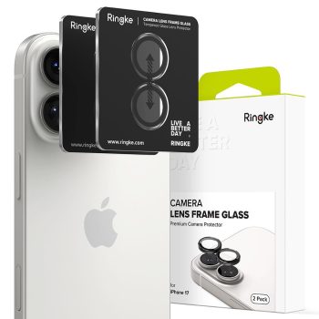   Ringke CAMERA FRAME PROTECTOR 2-PACK iPhone 17 kameravédő, fekete