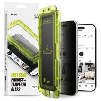   RINGKE EASY SLIDE 2-PACK iPhone 17 AIR PRIVACY betekintésvedő edzett üvegfólia